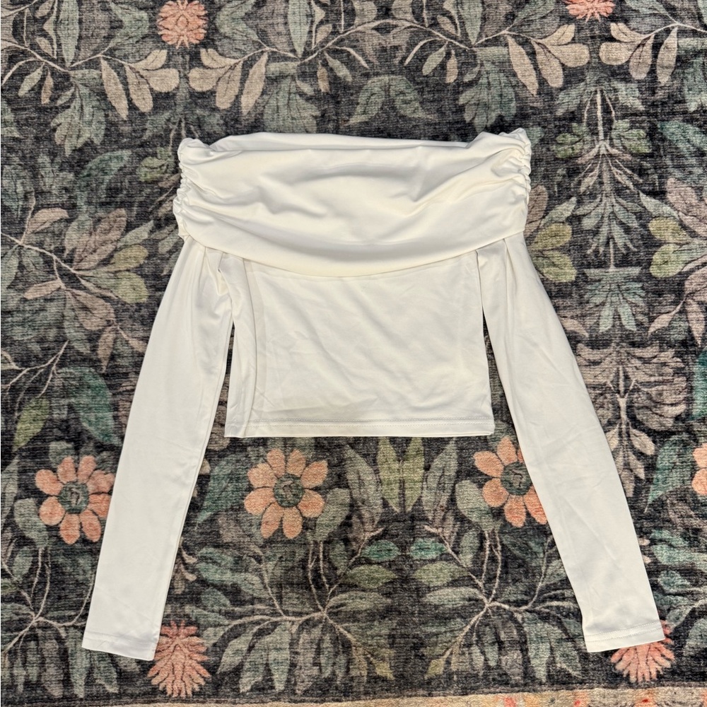 Elegant Off-Shoulder White Top